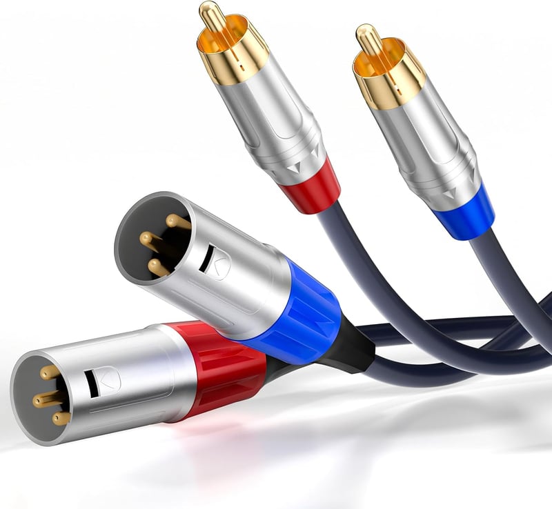 Tisino TSN9507 Dual RCA–XLR (male) sztereó audiokábel - 1 m