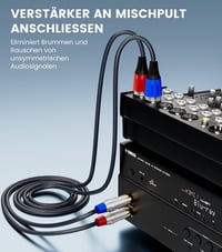 Tisino TSN9507 Dual RCA–XLR (male) sztereó audiokábel - 1 m 5