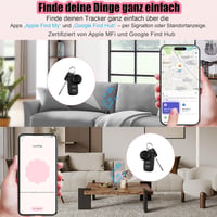 Tisoutec 2026 Air Tracker Bluetooth lokátor, 4 ks – kompatibilný s Android a iOS, podpora Apple Nájsť a Google Find My, vyhľadávač kľúčov a peňaženky 4