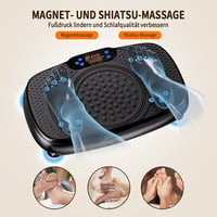 TISSCARE Vibrációs Tréner - Otthoni Edzőgép 120 Fokozattal, 5 Programmal, LED Kijelzővel, 136kg Teherbírással - Zsírégető Fitness Eszköz Fér 5