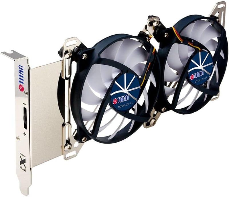 TITAN TTC-SC07TZ(RB) VGA hűtő 2x95mm ventilátorral fekete
