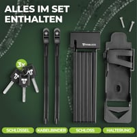 Skladací zámok na bicykel TITANLOCK s certifikáciou ART – nehrdzavejúci bezpečnostný zámok proti krádeži, rýchla montáž, úroveň ochrany 10/10 7
