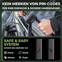 Skladací zámok na bicykel TITANLOCK s certifikáciou ART – nehrdzavejúci bezpečnostný zámok proti krádeži, rýchla montáž, úroveň ochrany 10/10 4