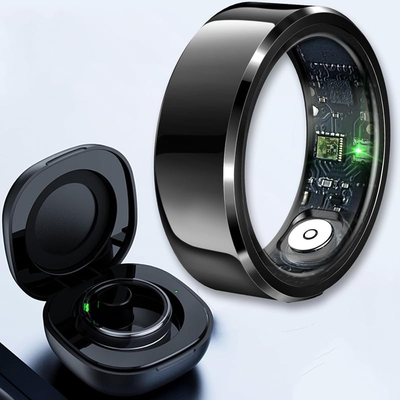 TITKBOW Okos Gyűrű Gesztus Vezérléssel, Fitness Tracker, Kalória Számláló, Vízálló IP68