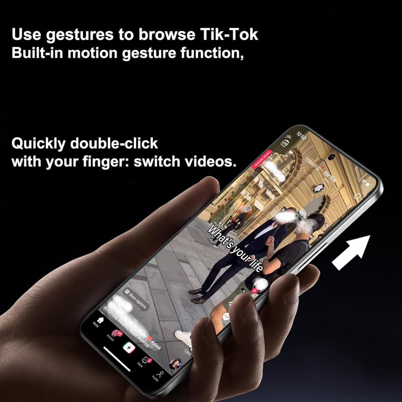 TITKBOW Okos Gyűrű Gesztus Vezérléssel, Fitness Tracker, Kalória Számláló, Vízálló IP68