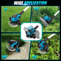 tivekeo 18V Akkus Fűnyíró 2x2000mAh Makita Kompatibilis Kefe Nélküli Motor 5