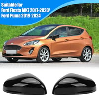 tivekeo Ford Fiesta MK7 Puma tükörkupak szett, külső visszapillantó tükörvédő, fényes szénszövet minta 5