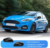 tivekeo Ford Fiesta MK7 Puma tükörkupak szett, külső visszapillantó tükörvédő, fényes szénszövet minta 2
