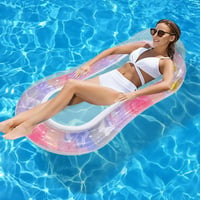 Tikxlafe napuhavanje vodena ležaljka s mrežom 160x90 cm, plutajuća lounge stolica za bazen i plažu za odrasle, plava 1