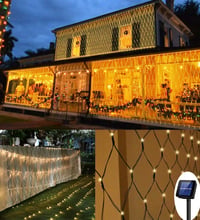 TIYUPA 200 LED-es hálózati fény 3x2m meleg fehér karácsonyfa dekoráció - Modern, White, Copper 1