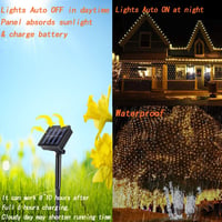 TIYUPA 200 LED-es hálózati fény 3x2m meleg fehér karácsonyfa dekoráció - Modern, White, Copper 4