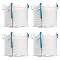 TK THERMALKING Big Bag zsák törmelékhez, fához, kerti hulladékhoz, homokhoz – 90x90x90 cm, 1000 kg teherbírás, 4 db 1