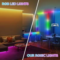 TK99SW RGBIC LED Szalag 2m - Applikációval és Távirányítóval Vezérelhető Háttérvilágítás 40-60 Colos TV-hez, USB LED Dekoráció Zenei Módokka 3