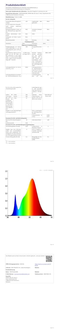 Vonkajší LED reflektor Tkdaksy 100 W, 6500 K studená biela, 10000 lm, vodoodolnosť IP66, 1,5 m kábel, pre záhradu, terasu, balkón, garáž, parkovisko 8