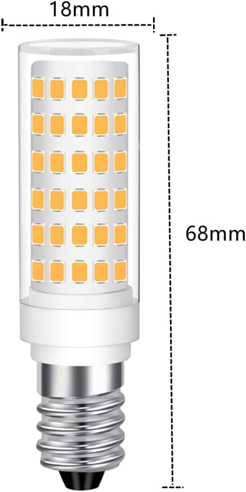 tkhetiana E14 LED izzó meleg fehér 9W 3000K 60W halogén helyettesítő 3db - E14 - 9w Non-dimmable X 3 Pack
