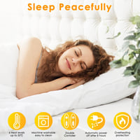 TLGREEN Elektromos Ágymelegítő 100W, 160x140cm, 8 Órás Kikapcsolás, 6 Fokozat 2