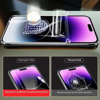 2 ks Hydrogélová ochranná fólia na displej pre iPhone 14 / iPhone 13 / 13 Pro (6,1 palca) priehľadná mäkká TPU ochranná fólia, nie tvrdené sklo 2