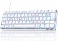 TMKB T61SE Gaming Mechanikus Billentyűzet Piros Switch Fehér QWERTZ 1