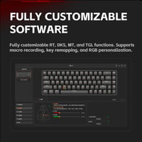 TMKB T68 HE Mechanikus Gamer Billentyűzet Mágneses Kapcsolókkal, RGB Világítással, Kompakt 68 Gombos, Type-C, Windows/Mac/Linux Kompatibilis 7