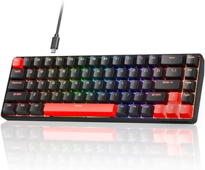 TMKB T68 HE Mehanička Gaming Tipkovnica s Magnetskim Prekidačima, RGB Osvjetljenjem, Kompaktna sa 68 Tipki, Type-C, Kompatibilna s Windows/Mac/Linux
