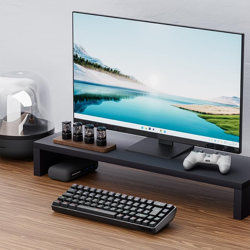 TMKB T68 Kompakt Gamer Billentyűzet, 60% Vezeték Nélküli Mechanikus RGB, Bluetooth/2.4G/USB-C, 68 Gombos, Német QWERTZ, Lineáris Piros Kapcs