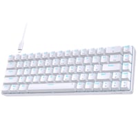 TMKB T68SE 60% mehanička gaming tipkovnica, USB, Blue Switch - bijela 1