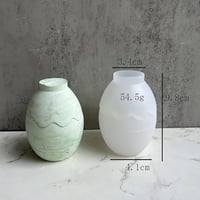 TNSLAND Tojás Alakú Szilikon Öntőforma Fedéllel - Gyanta, Gyertya Készítéshez - Fekete Ovális Tárolódoboz DIY Ékszer, Smink Tárolására 3