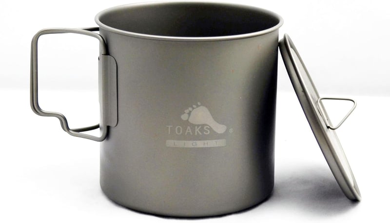 TOAKS Titán Kemping Edény Csésze Tál 375-900ml Könnyű Outdoor Piknik Túra