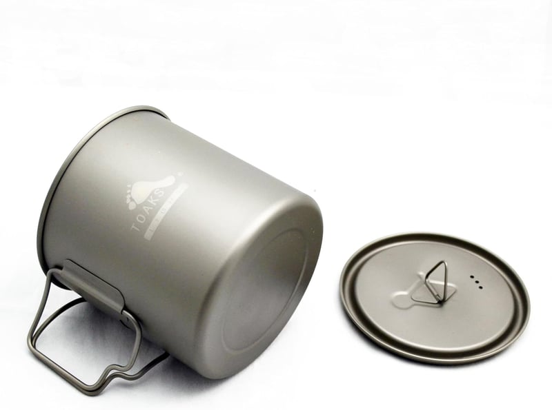 TOAKS Titán Kemping Edény Csésze Tál 375-900ml Könnyű Outdoor Piknik Túra