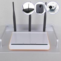 TOATELU Univerzális Fali Tartó Routerekhez - Alumínium Polc TV Box, Set-Top Box, Mini PC Számára - Hűtőnyílásokkal Ellátott Minimál Stílusú  7
