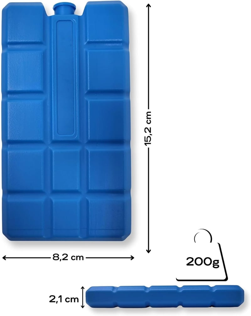 ToCi 200 ml hűtőakkumulátor szett - Újrafelhasználható jégakkuk kühltáskához