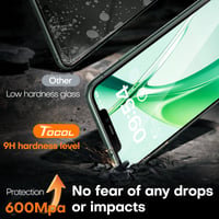 Folie de sticlă securizată TOCOL pentru iPhone 11 Pro Max și iPhone XS Max, aplicare ușoară 4