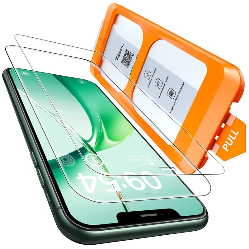 Folie de sticlă securizată TOCOL pentru iPhone 11 Pro Max și iPhone XS Max, aplicare ușoară