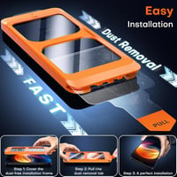 TOCOL iPhone 12 edzett üveg képernyővédő 2db, 9H keménység, buborékmentesítő - iPhone 12 / 12 Pro, Protective glass 3