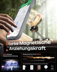 TOCOL kryt pre iPhone 15 Pro kompatibilný s MagSafe, s kompletnou ochranou fotoaparátu, priehľadný zadný kryt – sivý 4