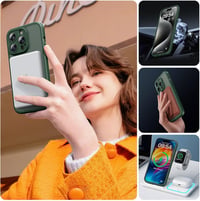 TOCOL iPhone 15 Pro MagSafe tok, kamera védelemmel, ütésálló, alpesi zöld - iPhone 15 Pro, Alpine green 6