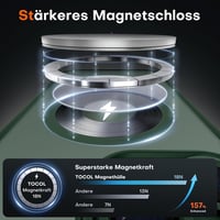 TOCOL iPhone 15 Pro MagSafe tok, kamera védelemmel, ütésálló, alpesi zöld - iPhone 15 Pro, Alpine green 3