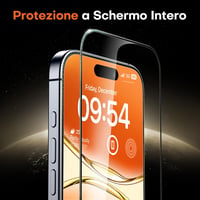 TOCOL iPhone 17 edzett üveg képernyővédő, 9H keménység, buborékmentesség, 2 darab 7