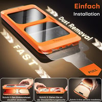 TOCOL iPhone 17 Pro/16 Pro edzett üveg képernyővédő 6.3" 9H, 2db - iPhone 16 Pro, Privacy protection glass 5