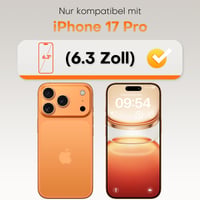 Folie de protecție din sticlă securizată TOCOL pentru iPhone 17 Pro, 6,3 inchi, aplicare ușoară 2