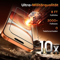 Folie de protecție din sticlă securizată TOCOL pentru iPhone 17 Pro, 6,3 inchi, aplicare ușoară 5