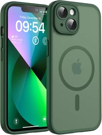 TOCOL MagSafe-kompatibilis iPhone 13 tok, teljes kameravédelemmel - alpesi zöld 1