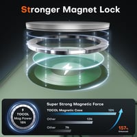 TOCOL MagSafe-kompatibilis iPhone 13 tok, teljes kameravédelemmel - alpesi zöld 3