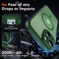 TOCOL MagSafe-kompatibilis iPhone 13 tok, teljes kameravédelemmel - alpesi zöld 4