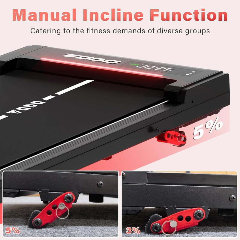 TODO Walking Pad Elektromos Futópad Desktopos Irodai 1-6 km/h Távirányítóval