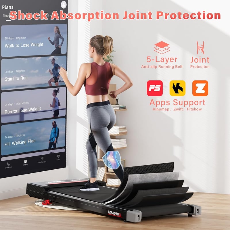 TODO Walking Pad Elektromos Futópad Desktopos Irodai 1-6 km/h Távirányítóval