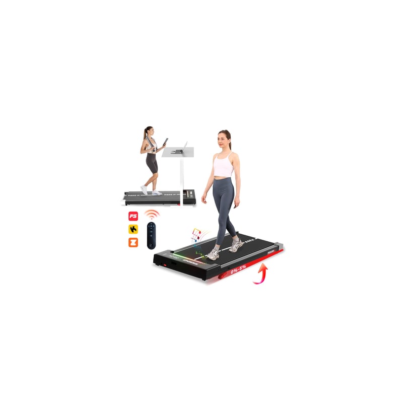 Bandă de alergat pentru birou TODO Walking Pad, 1-6 km/h, motor 2,5 CP, cu telecomandă