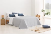 Todocama mikroszálas ágytakaró csillag mintával, 180 x 260 cm, világosszürke, négy évszakos, extra puha, multifunkcionális 1