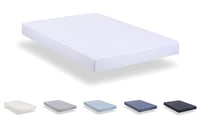 Todocama Plahta od mikrovlakana 150x190/200 cm bijela - izuzetno mekana plahta s gumicom za krevet 1