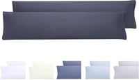 Todocama Mikroszálas Párnahuzat Szett 2db 120x40cm Sötétszürke Hipoallergén - 120X40 cm, Darkgray 1